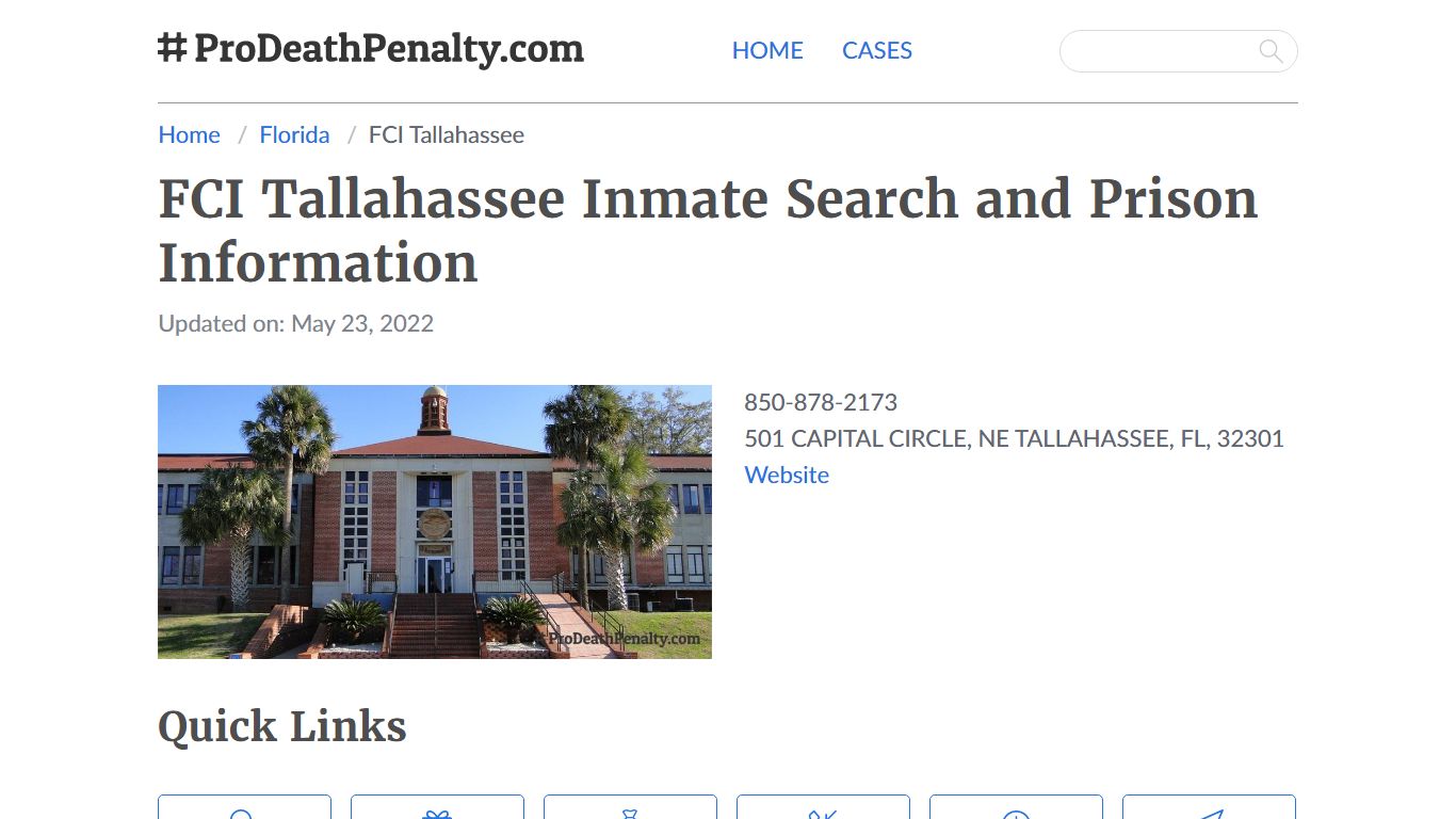 FCI Tallahassee Inmate Search, Visitation, Phone no ...