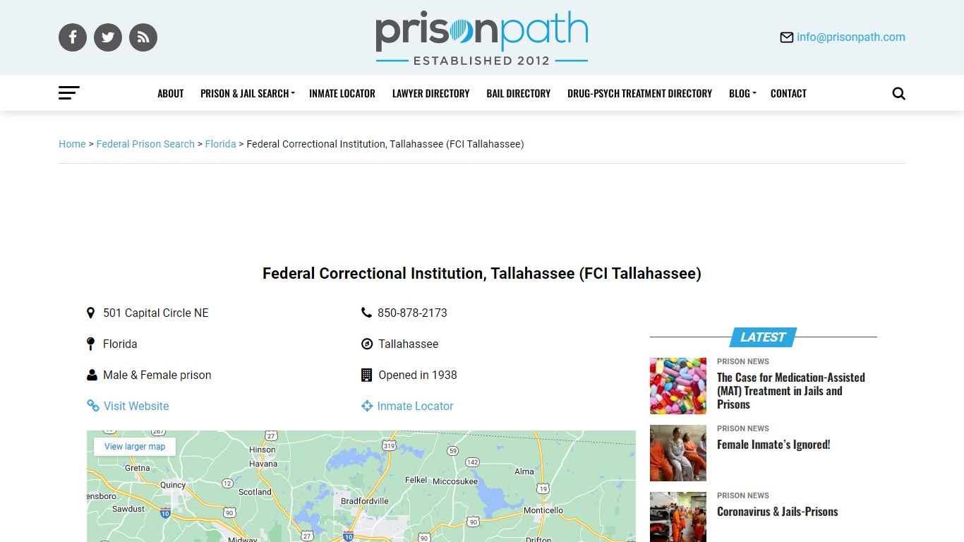 Federal Correctional Institution, Tallahassee (FCI ...